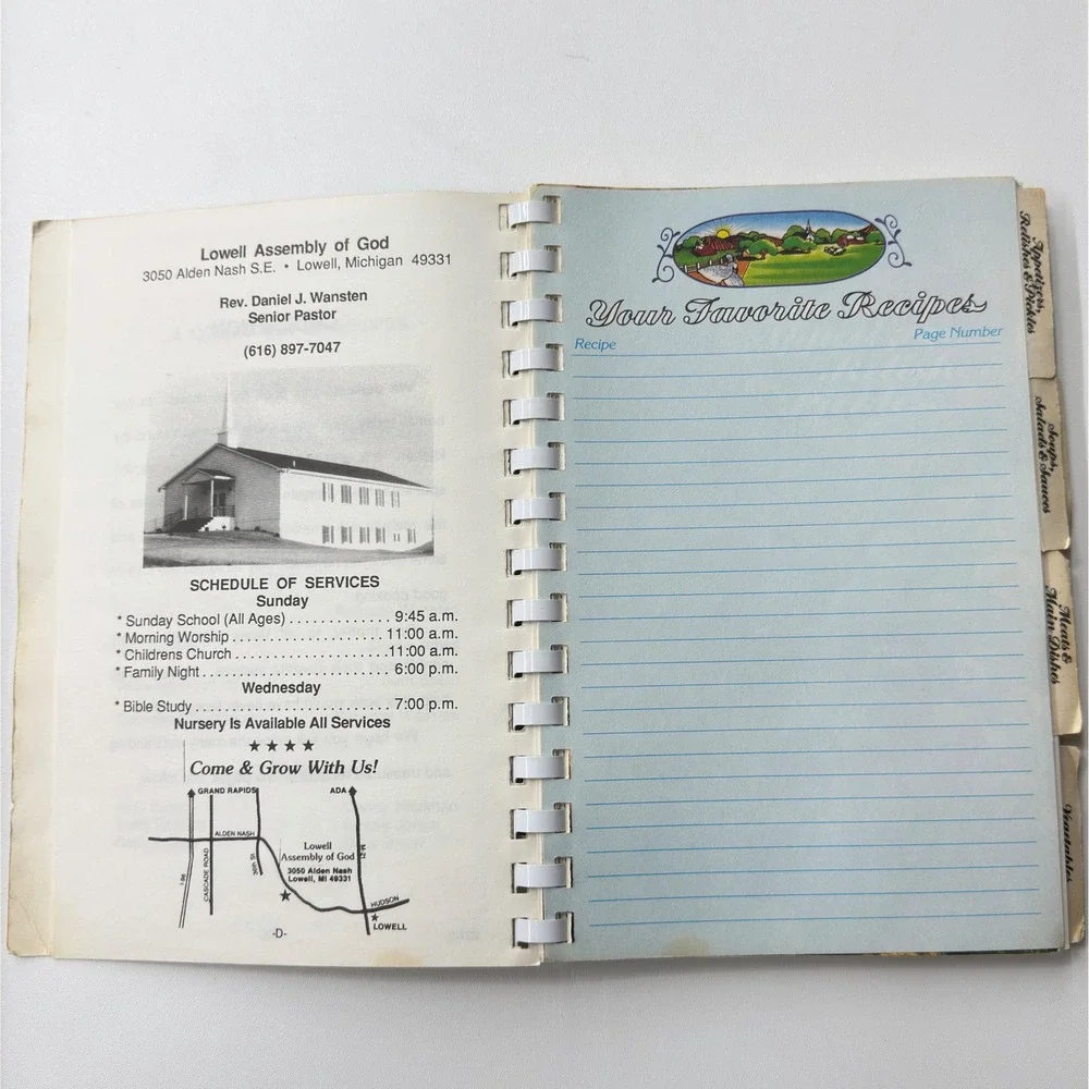 Vintage Community Cookbook Lot of 3 Church Regional Recipes 70s 80s Michigan